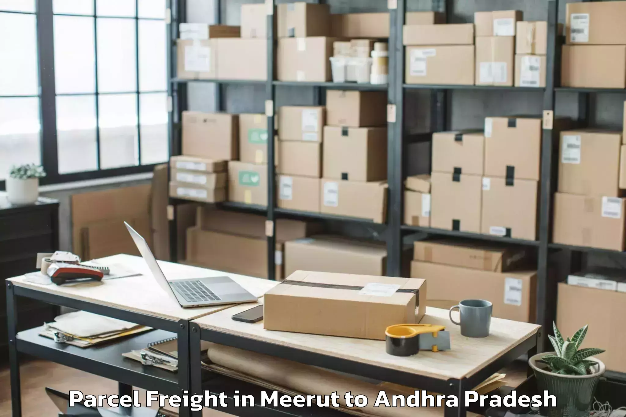 Quality Meerut to Janakavarampanguluru Parcel Freight